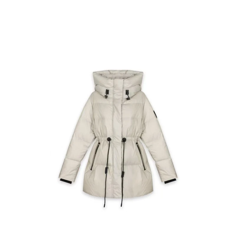 Basic House/百家好HIY冬季新款百搭抽绳收腰保暖羽绒服24H1015