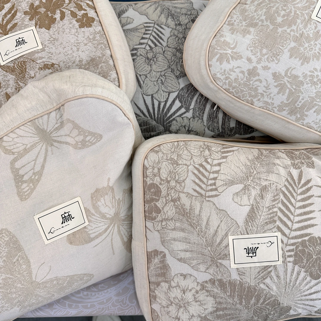 麻质枕头荞麦壳枕芯柔软透气吸汗防滑护颈枕不掉毛简约四季通用