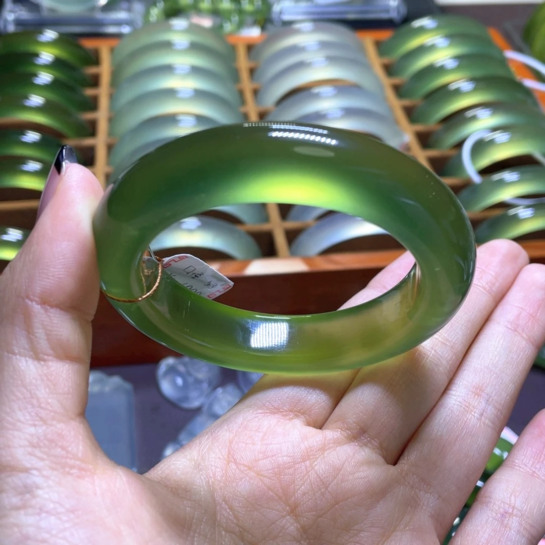 未镶嵌蛇纹石玉手镯5354