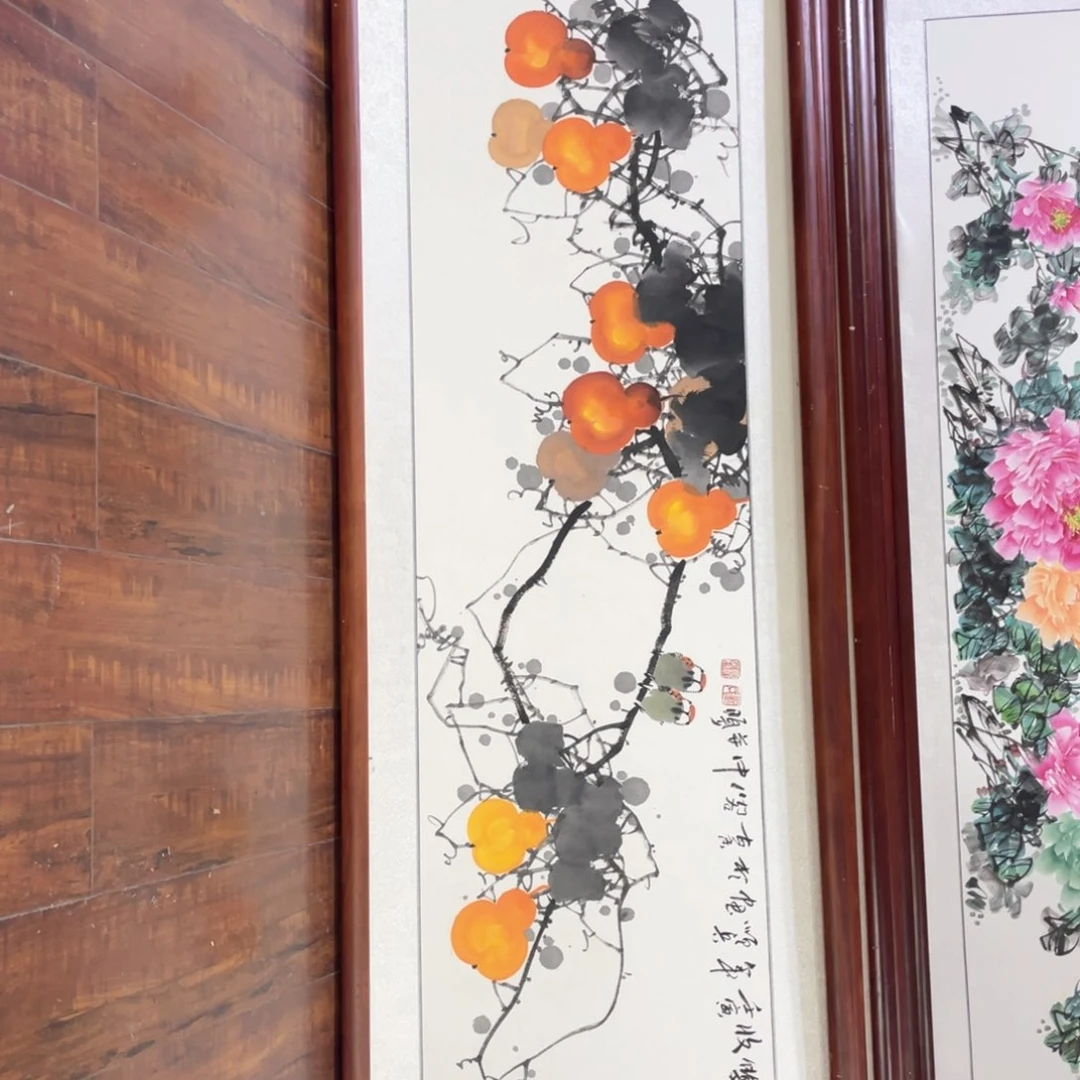 国画带框尺寸48*163厘米