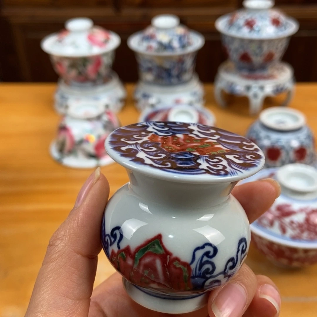 手绘现代茶具非古董