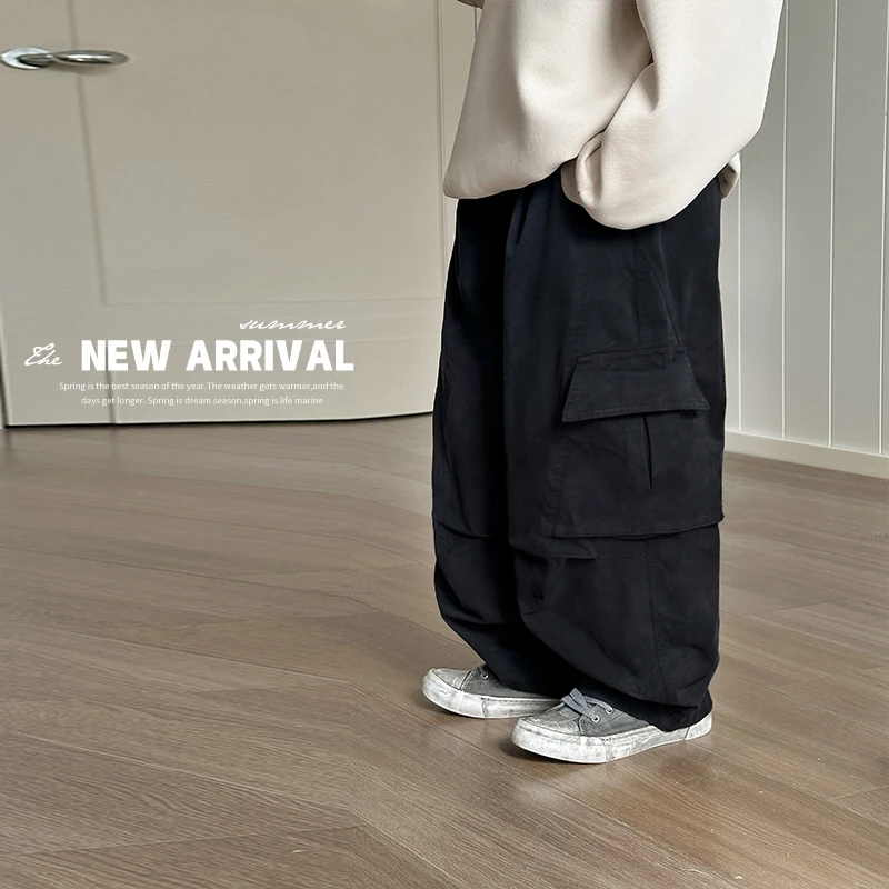 【现货】男童裤春秋款休闲裤2025新款中大童百搭工装长裤儿童裤子