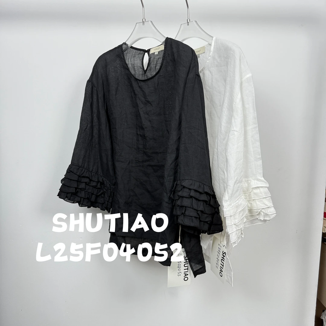 【SHUTIAO】2025夏季：新款小众设计款衬衫L25F04052