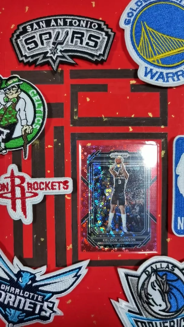 prizm Keldon Johnson 马刺 凯尔登 约翰逊 红泡泡折 92/100编