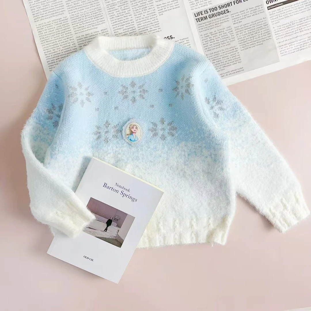 DL25007女童款新款冬季时尚洋气百搭毛衣女童款