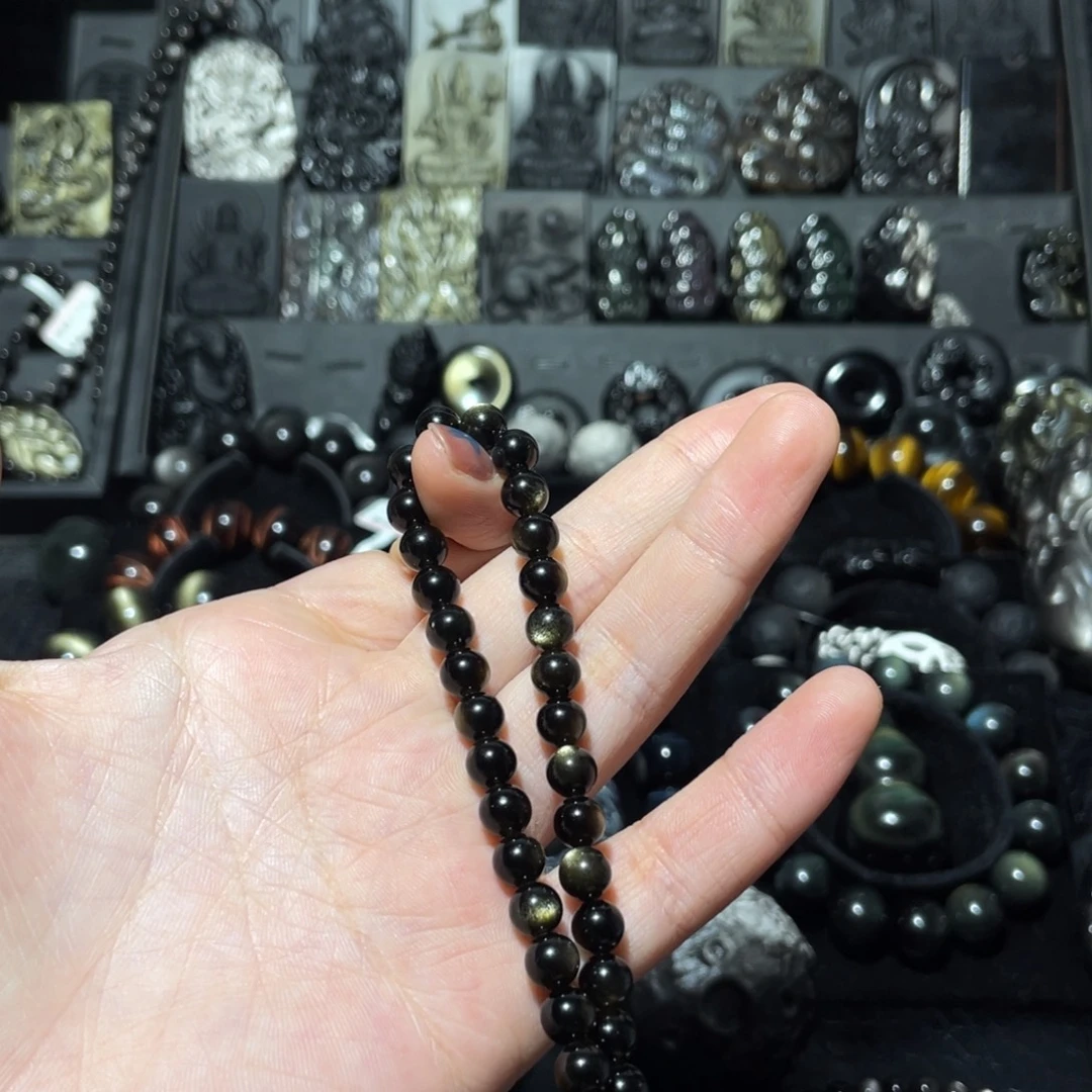 文***凯黑曜岩未镶嵌珠宝奇石