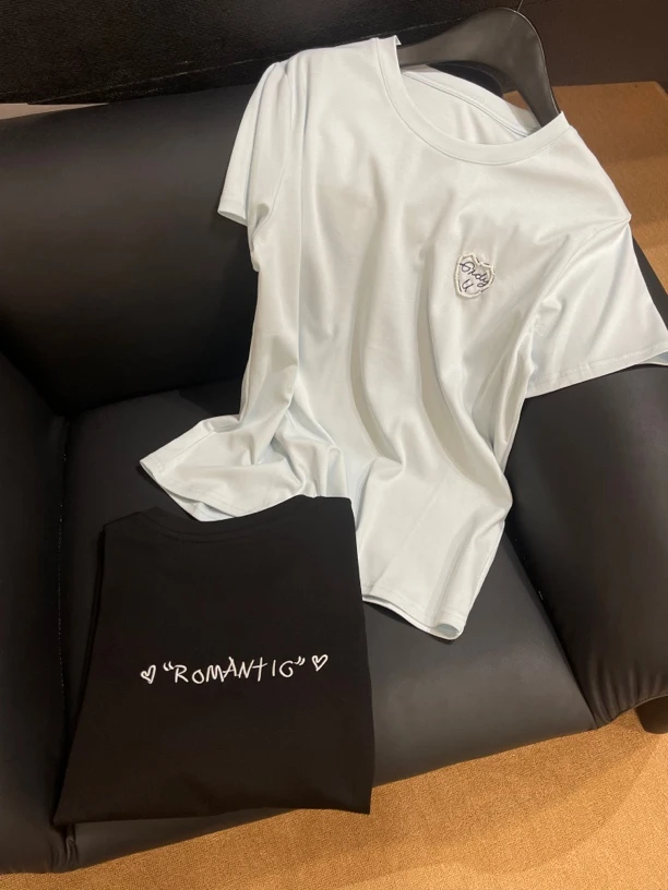 KW【初恋小事】南油欧货设计师款女装休闲时尚百搭T恤