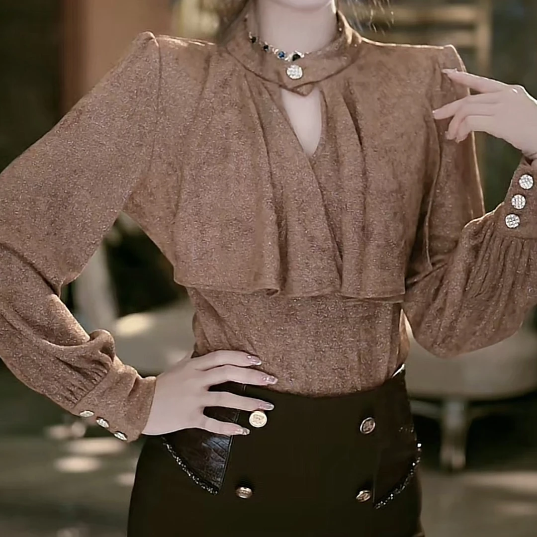 SEJI/瑟纪12.17【暖咖心意】重工气质上衣