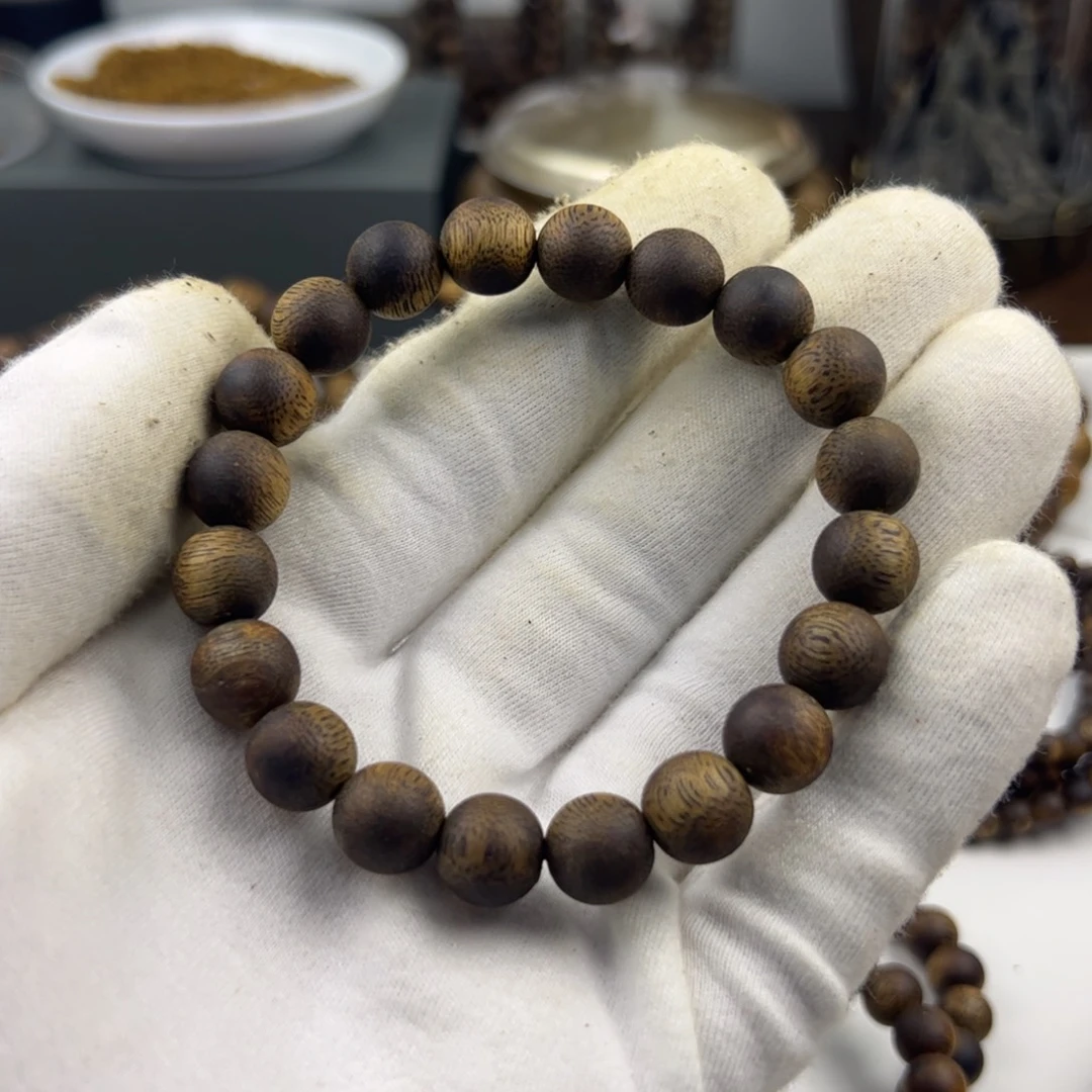 小***楠手串沉香圆珠单圈10mm