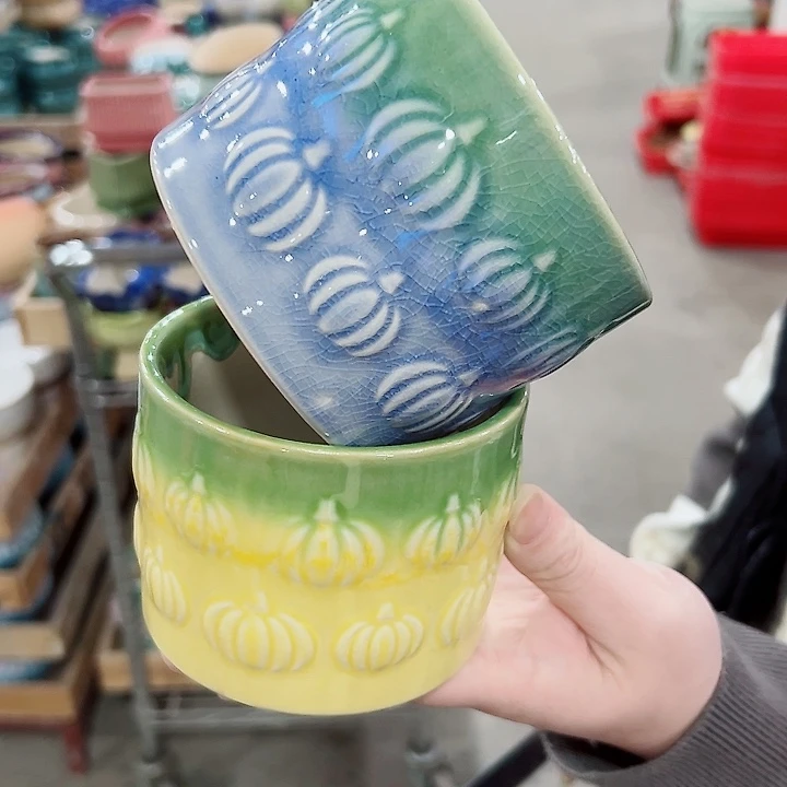 有孔.凑满10元发货多肉陶瓷花盆！