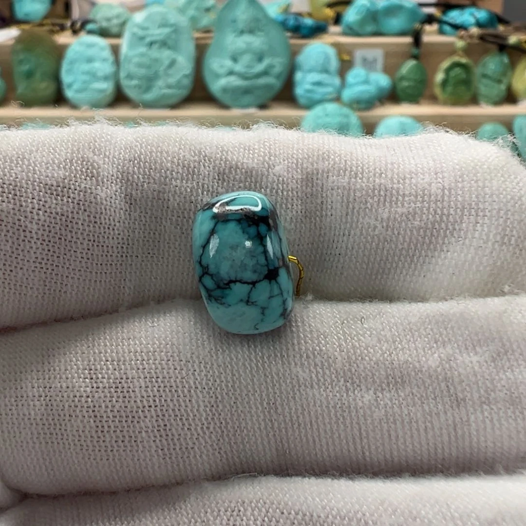 未镶嵌绿松石直切珠12.1x7.4mm