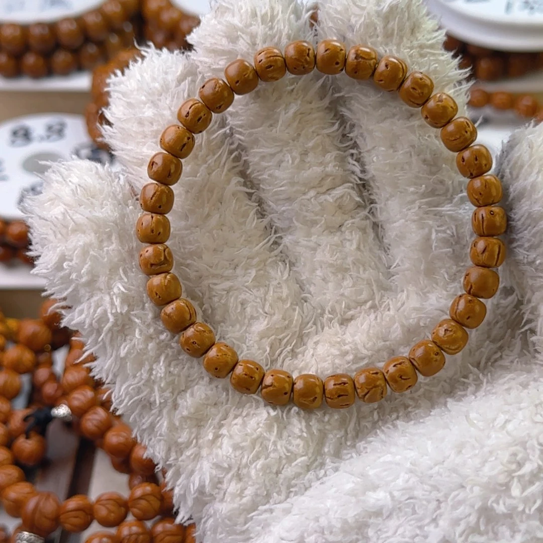 桃核手串歪*…脑纹桃核老型核壁