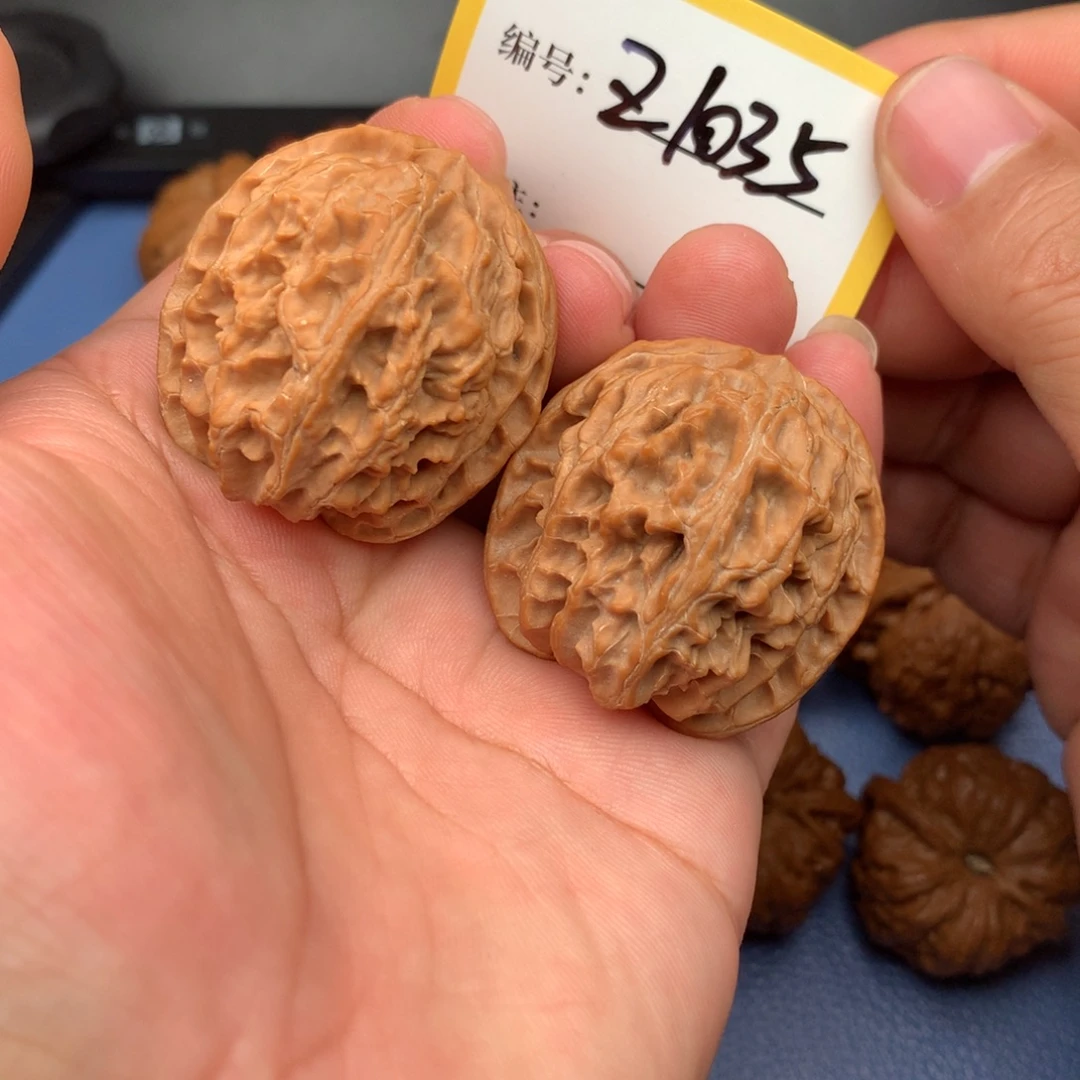 钱***摞把件文玩核桃38苹果1035