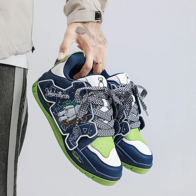 Violentbear/暴力熊百搭潮流低帮面包鞋情侣春夏透气时尚休闲板鞋