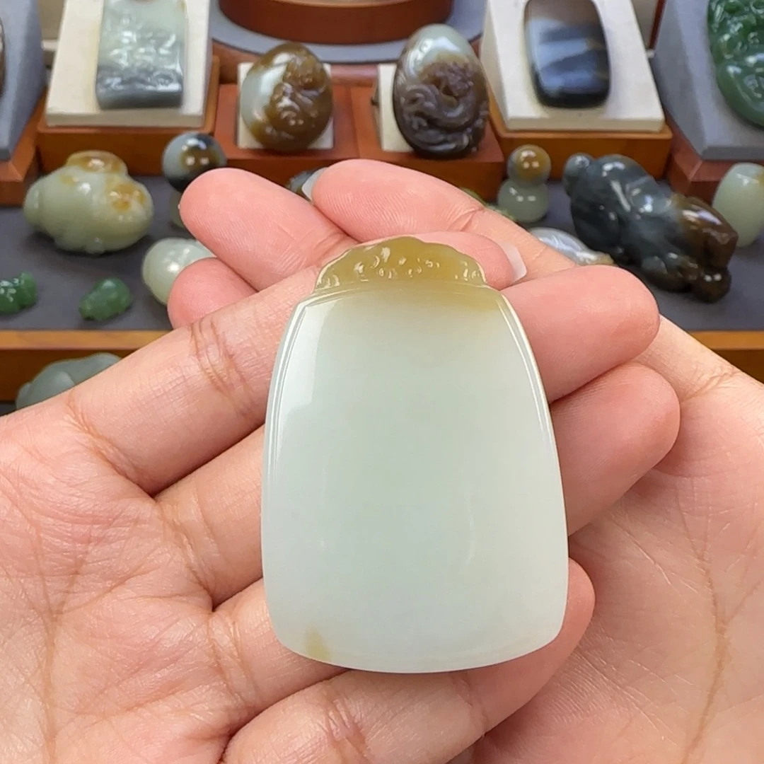 昆***松定制和田玉未镶嵌和田玉