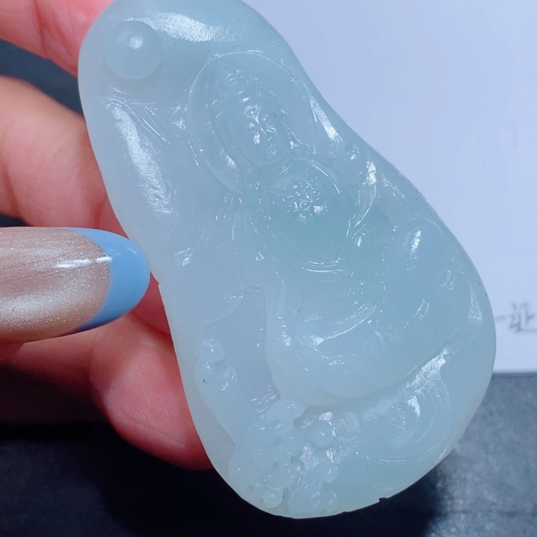 定制翡翠未镶嵌定制翡翠毛货挂件