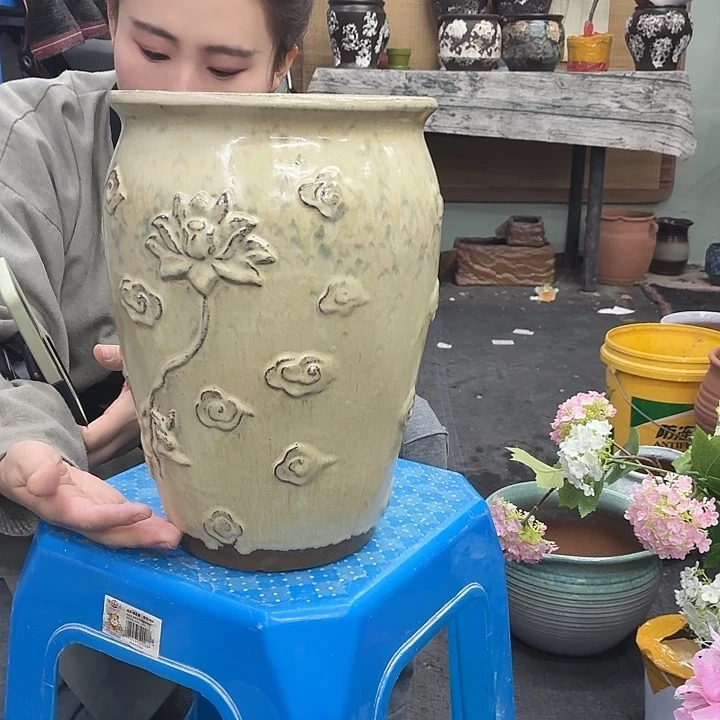 20×30 -粗陶花盆有孔-买买买
