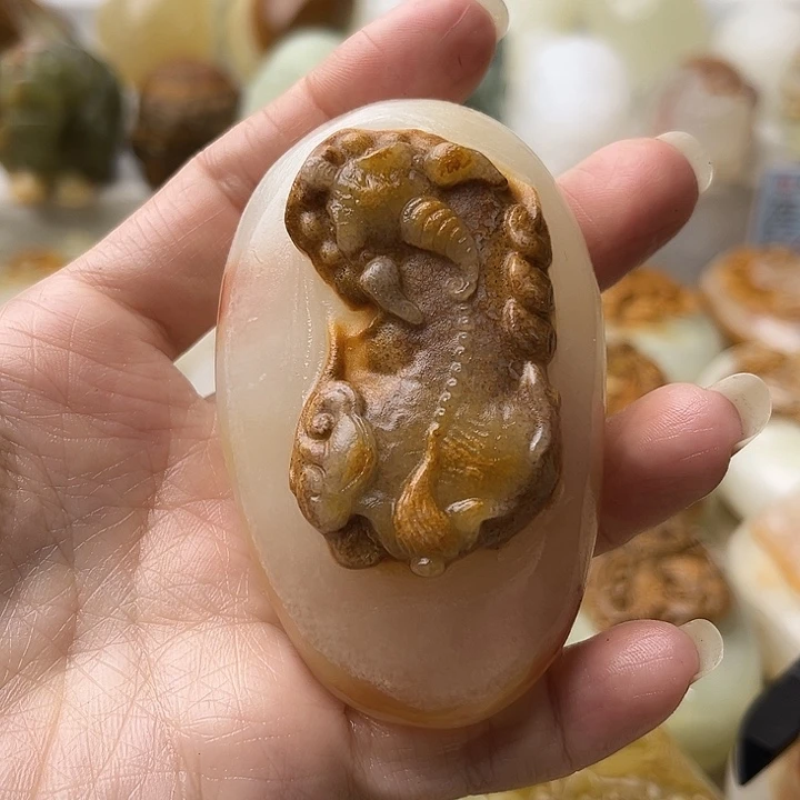 石材古青石不退换貔貅微瑕