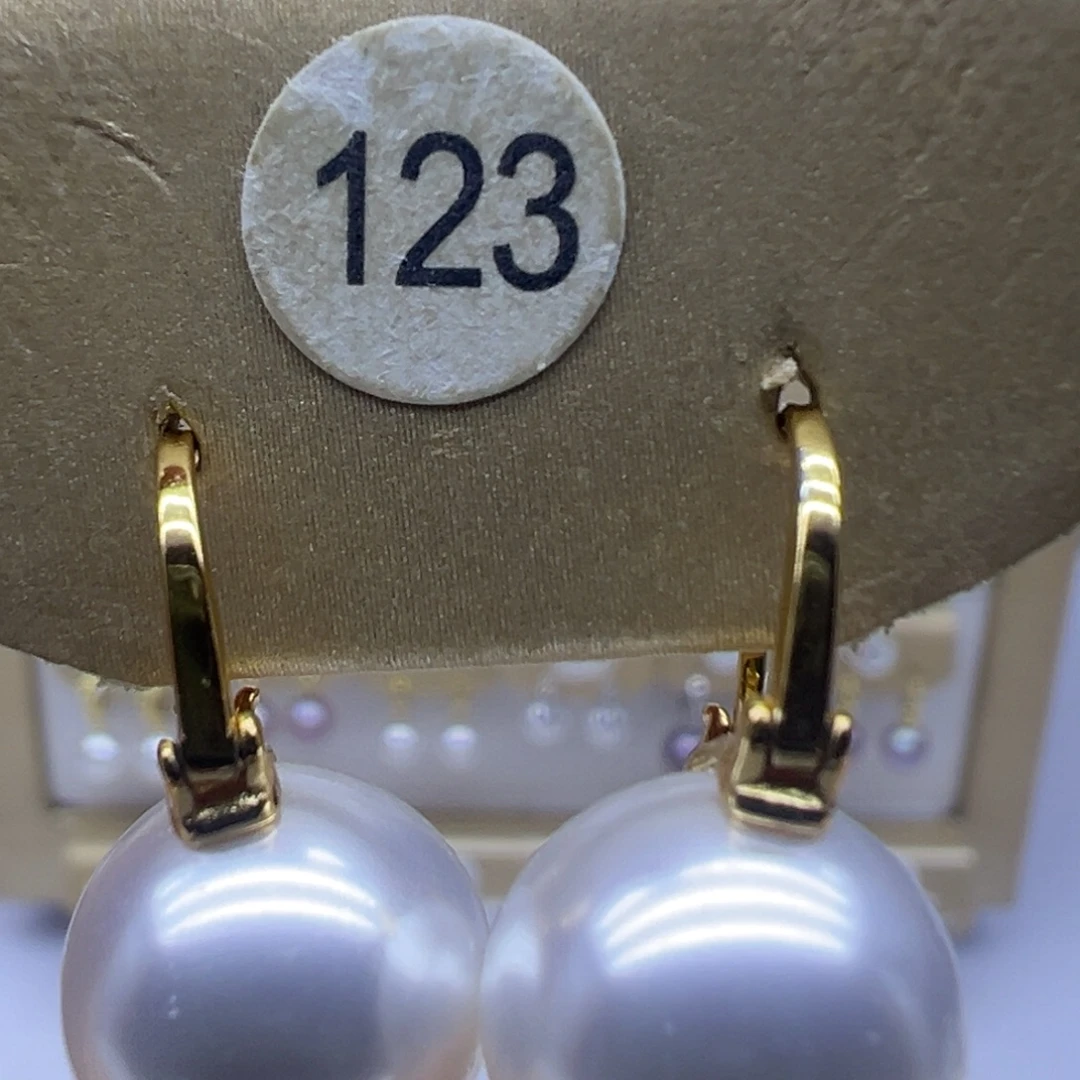 淡水珍珠耳饰银S925镶嵌