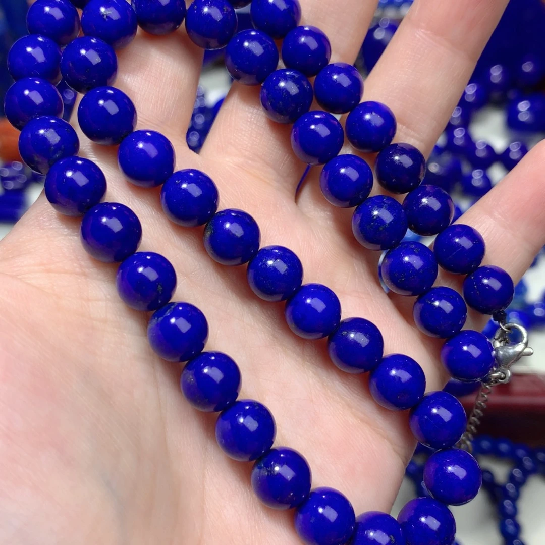 青金石未镶嵌9m项链