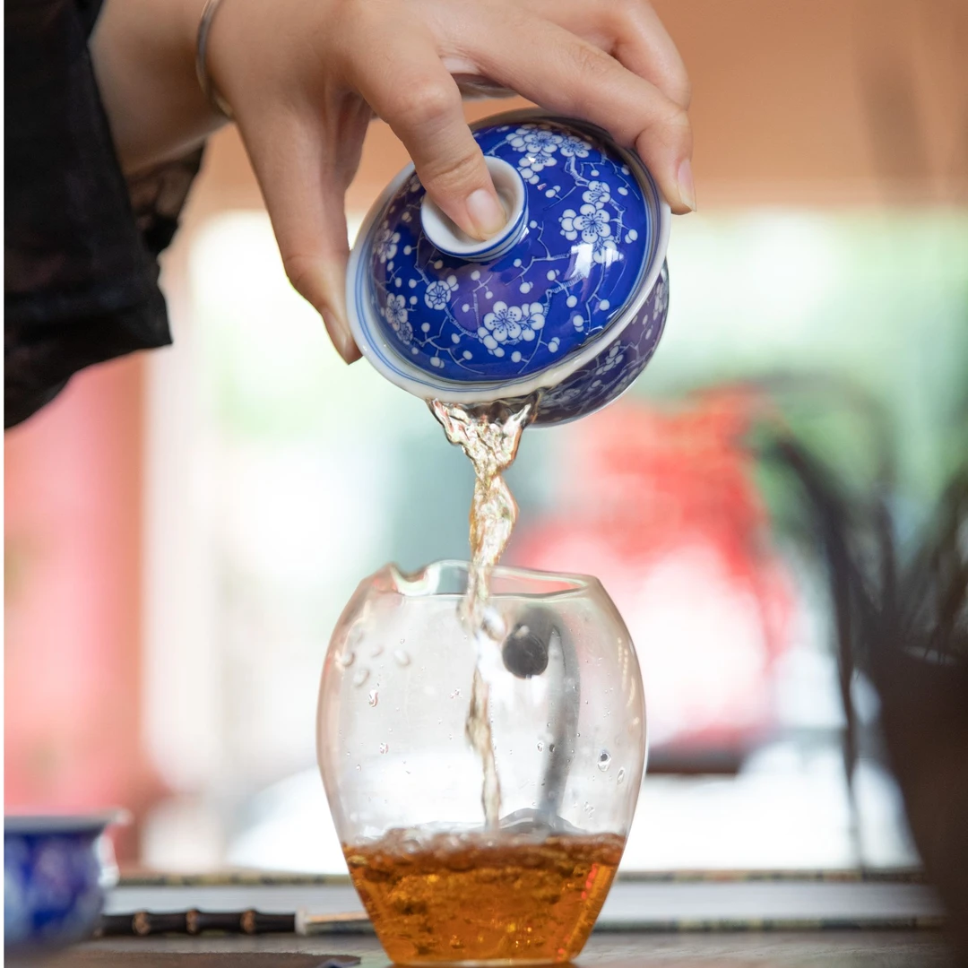 【景德詺兮】冰梅小玉兰盖碗（定制款）MX691