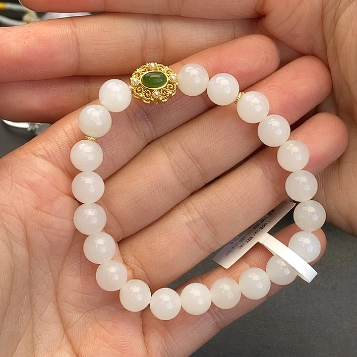 和田玉未镶嵌手链