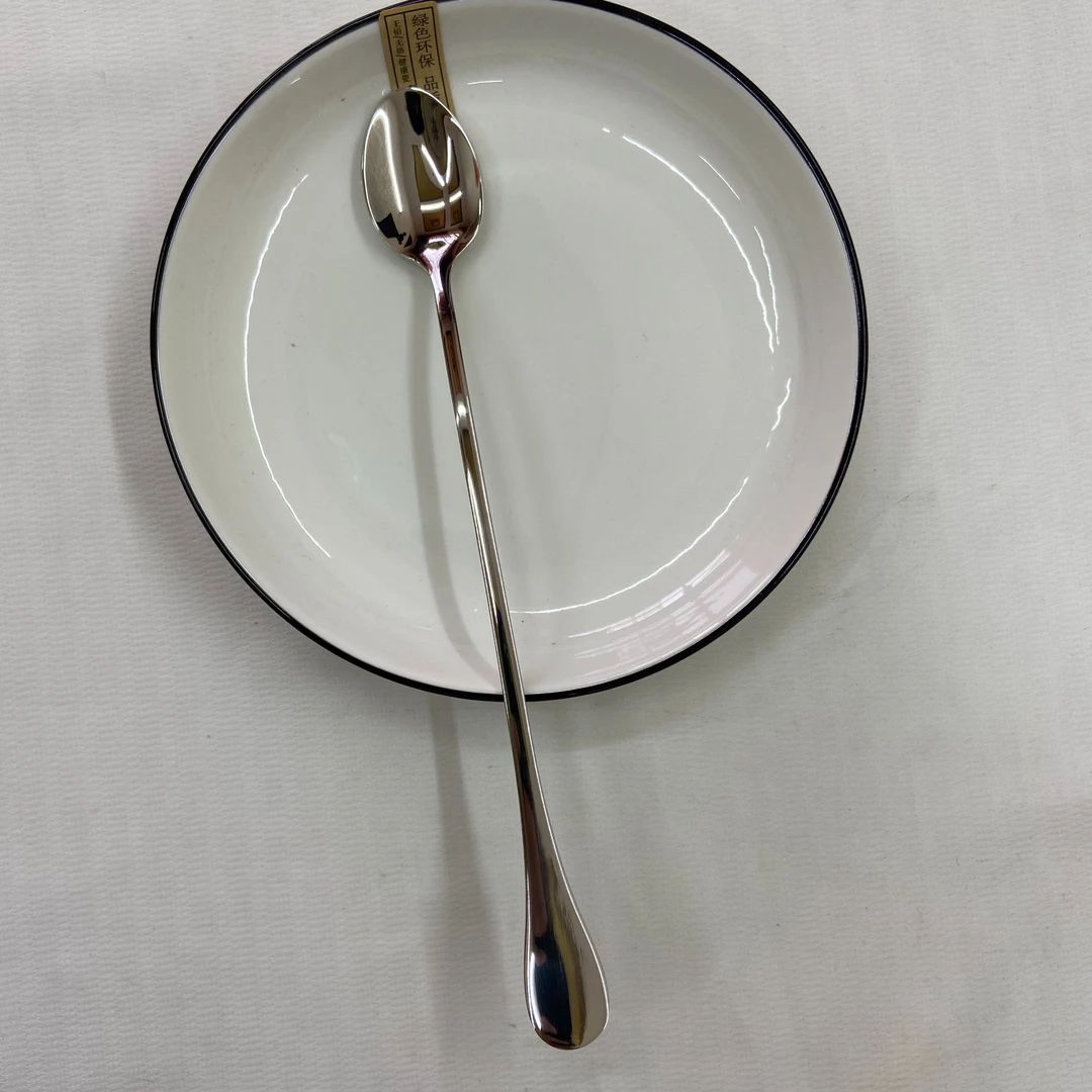 316不锈钢长柄搅拌勺316食品级精致勺子甜品勺茶勺调料勺汤匙