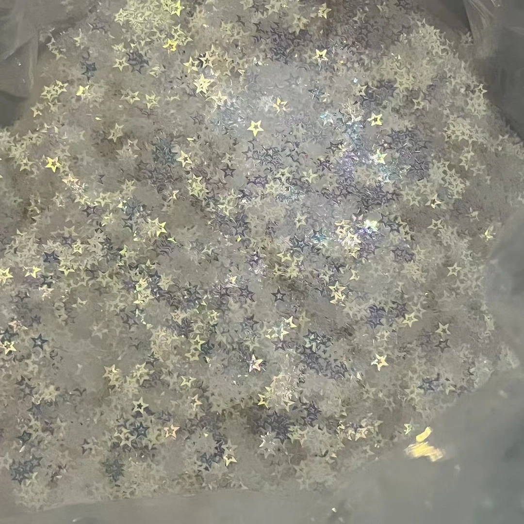 猛男家镂空星和胖蝴蝶系列闪粉亮片diy流沙流麻美甲材料