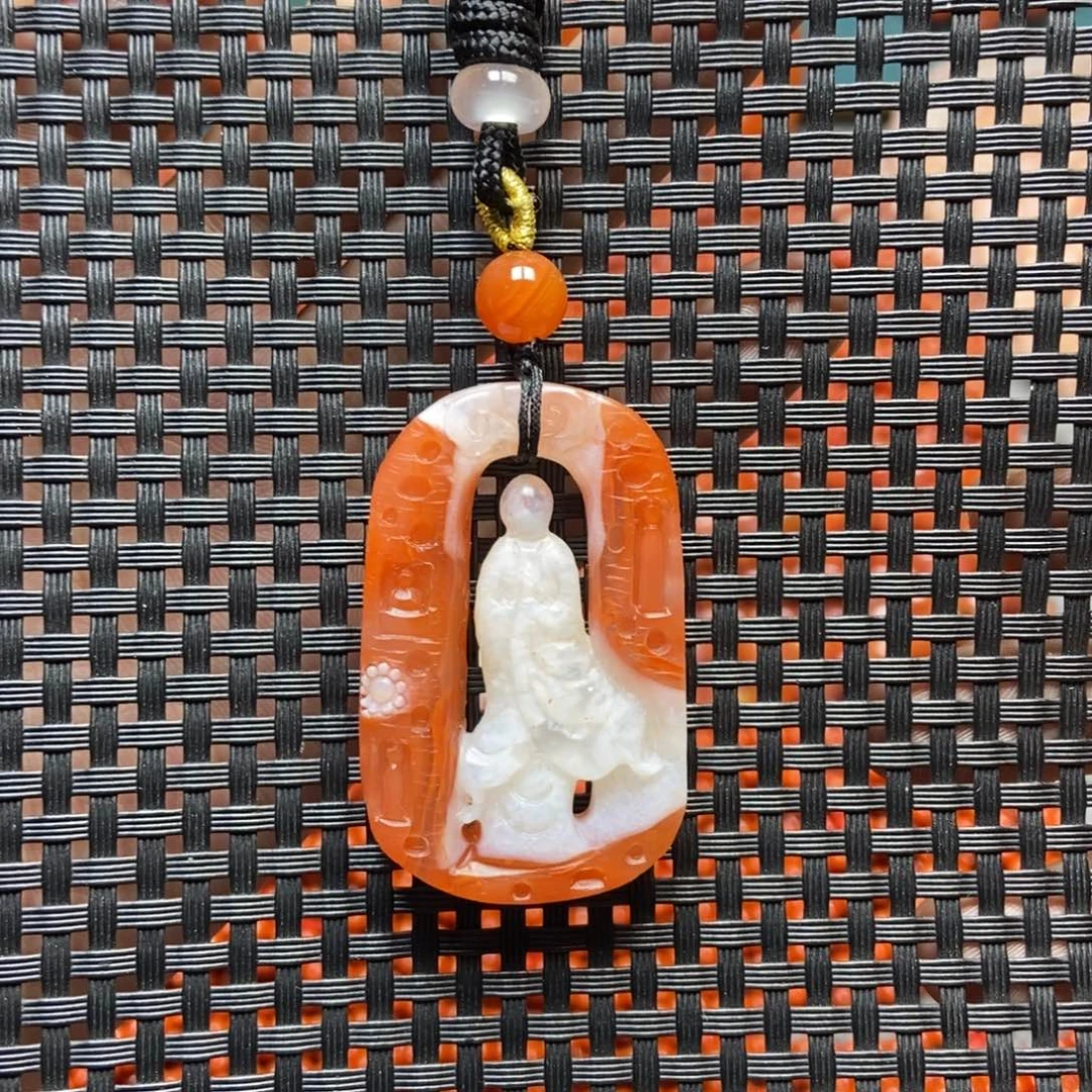 南红玛瑙未镶嵌吊坠(不含链)