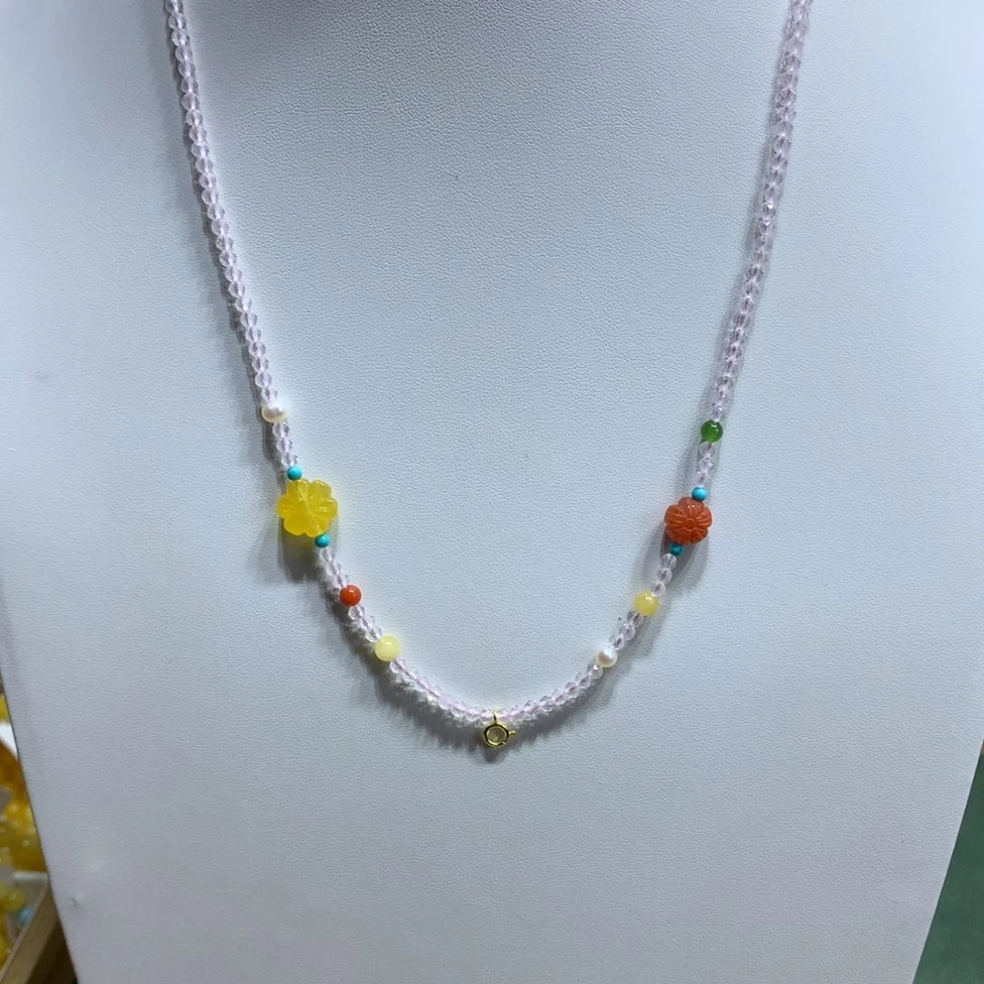 仲***夏未镶嵌颈饰水晶万能链