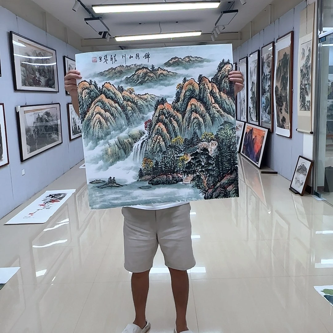 国画国画作品多次