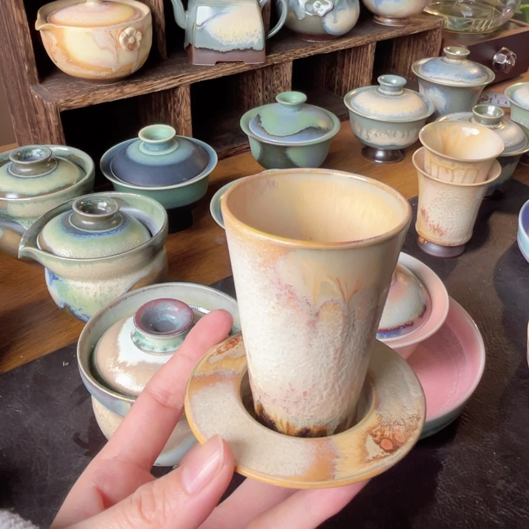 杯青現纯手工柴烧茶器