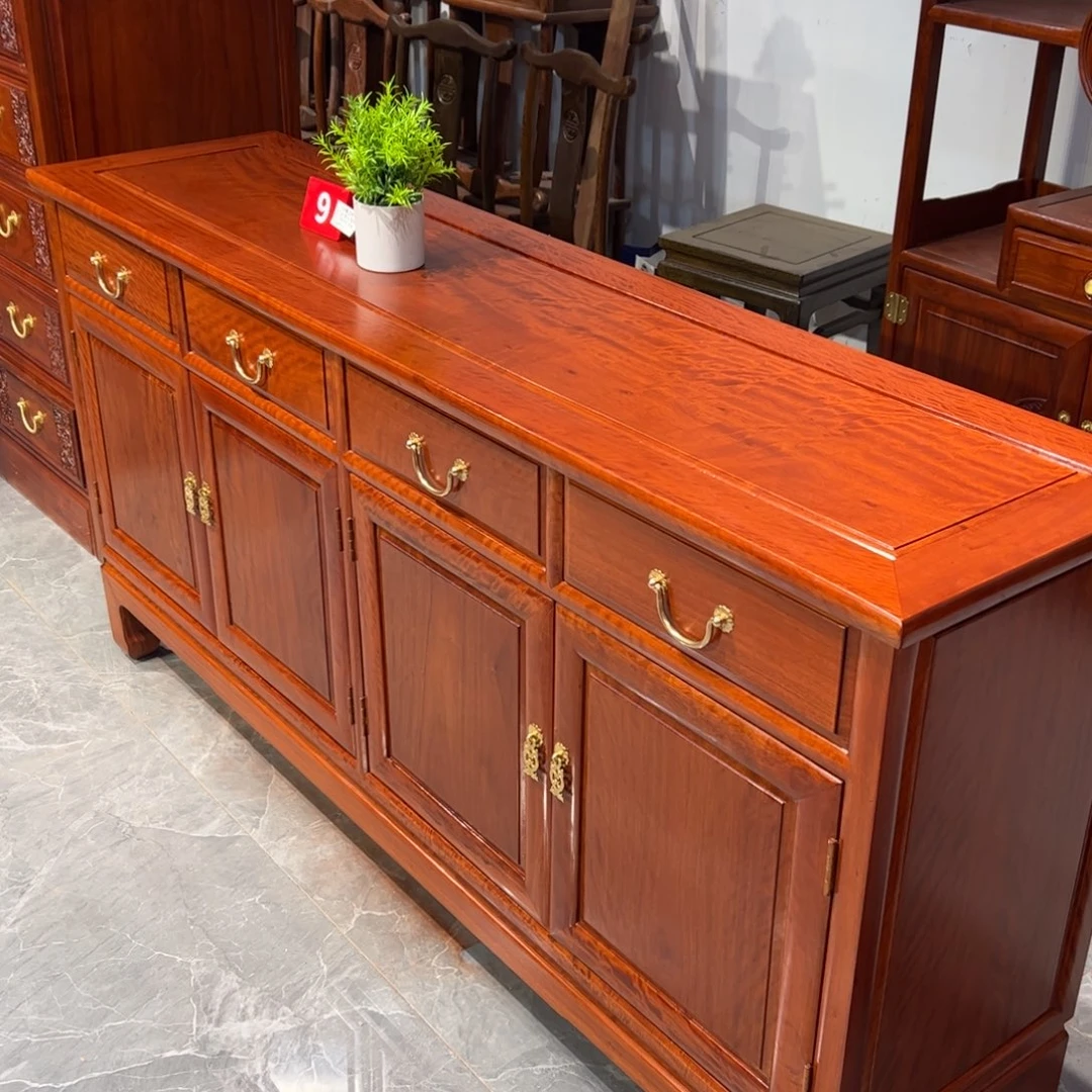 过***端柜类家具花梨木类素面高脚