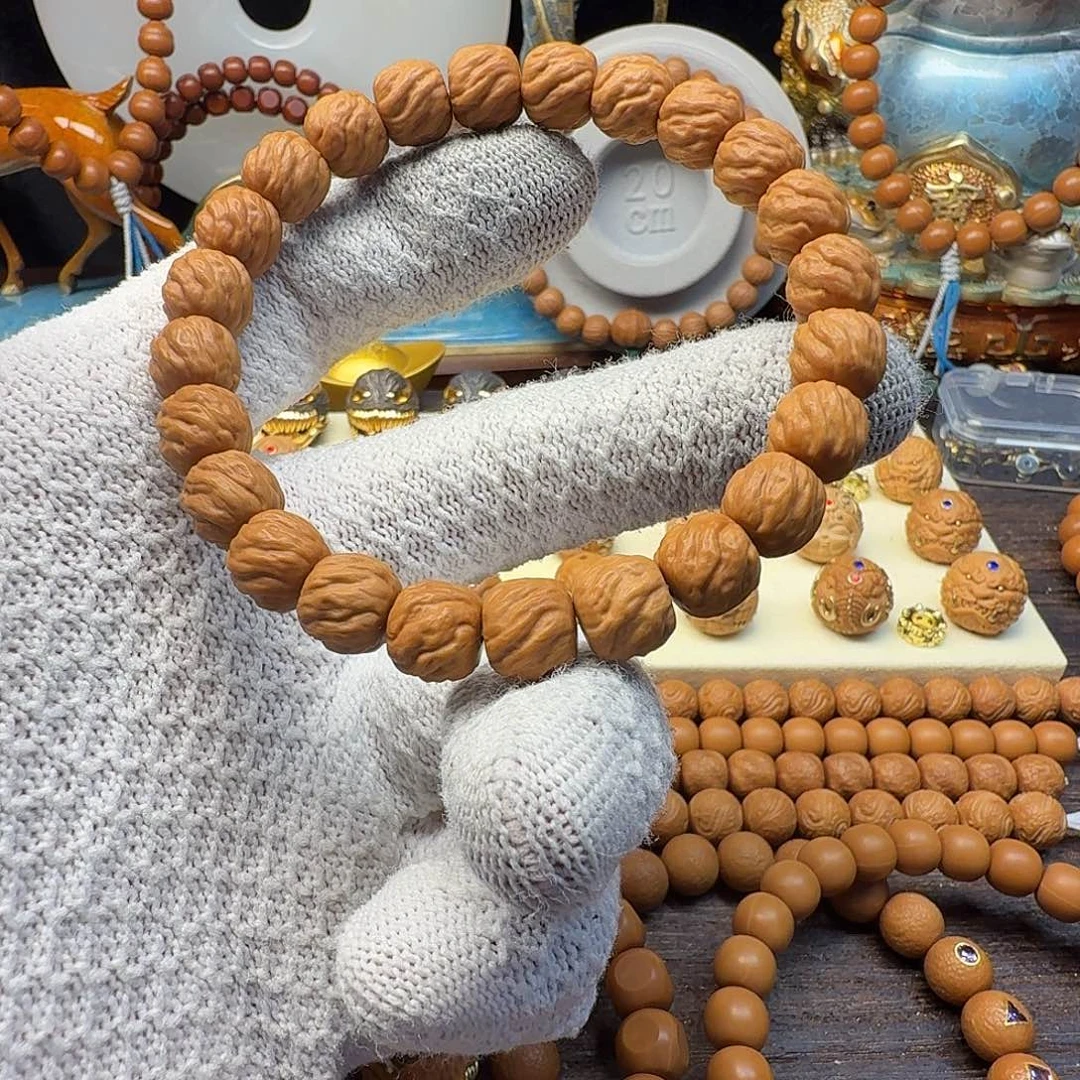 风***路猴头核桃吊坠全品猴头手串