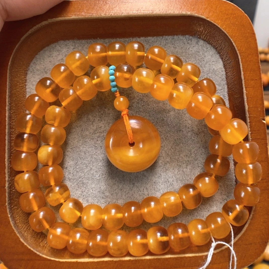 未镶嵌蜜蜡手串蜜蜡手串