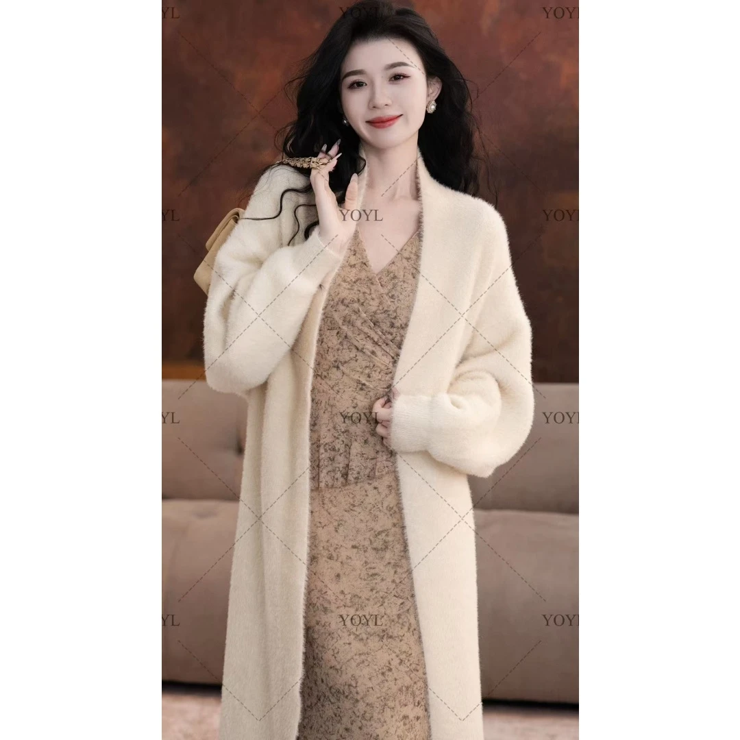 【yola】秋冬新款慵懒宽松显瘦毛织外套-YL0045