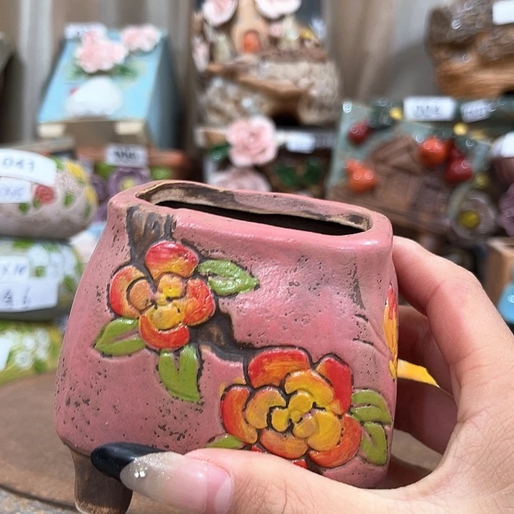红陶粗陶多肉花盆
