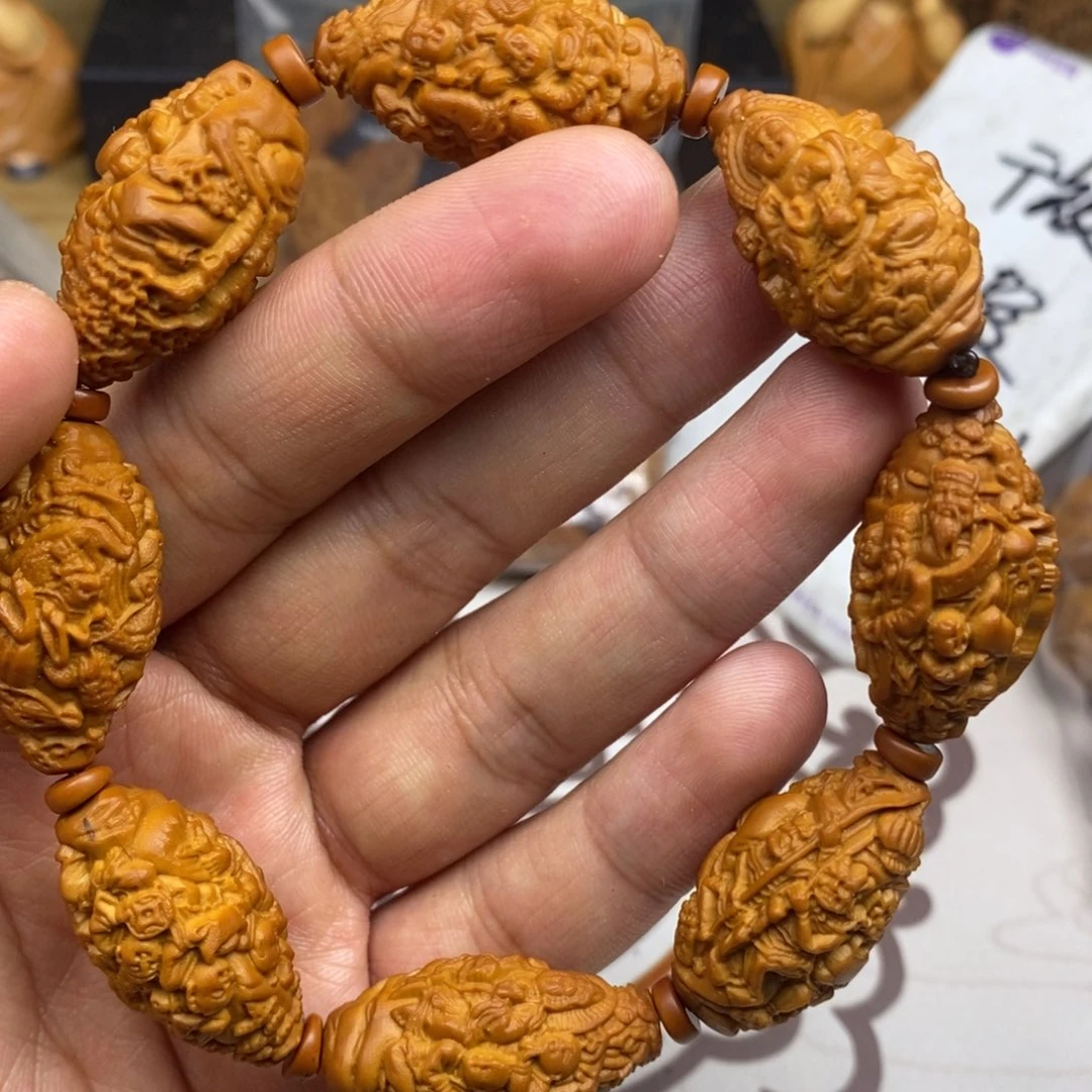 橄榄核手串/手链橄榄核雕刻工艺宇