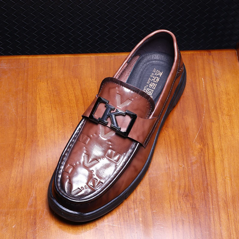 真皮豆豆鞋男款2025新款爆款软底软面平底男式休闲鞋子