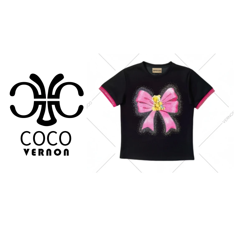 【VERNON COCO】Y10夏季上新圆领休闲短袖T恤DK517