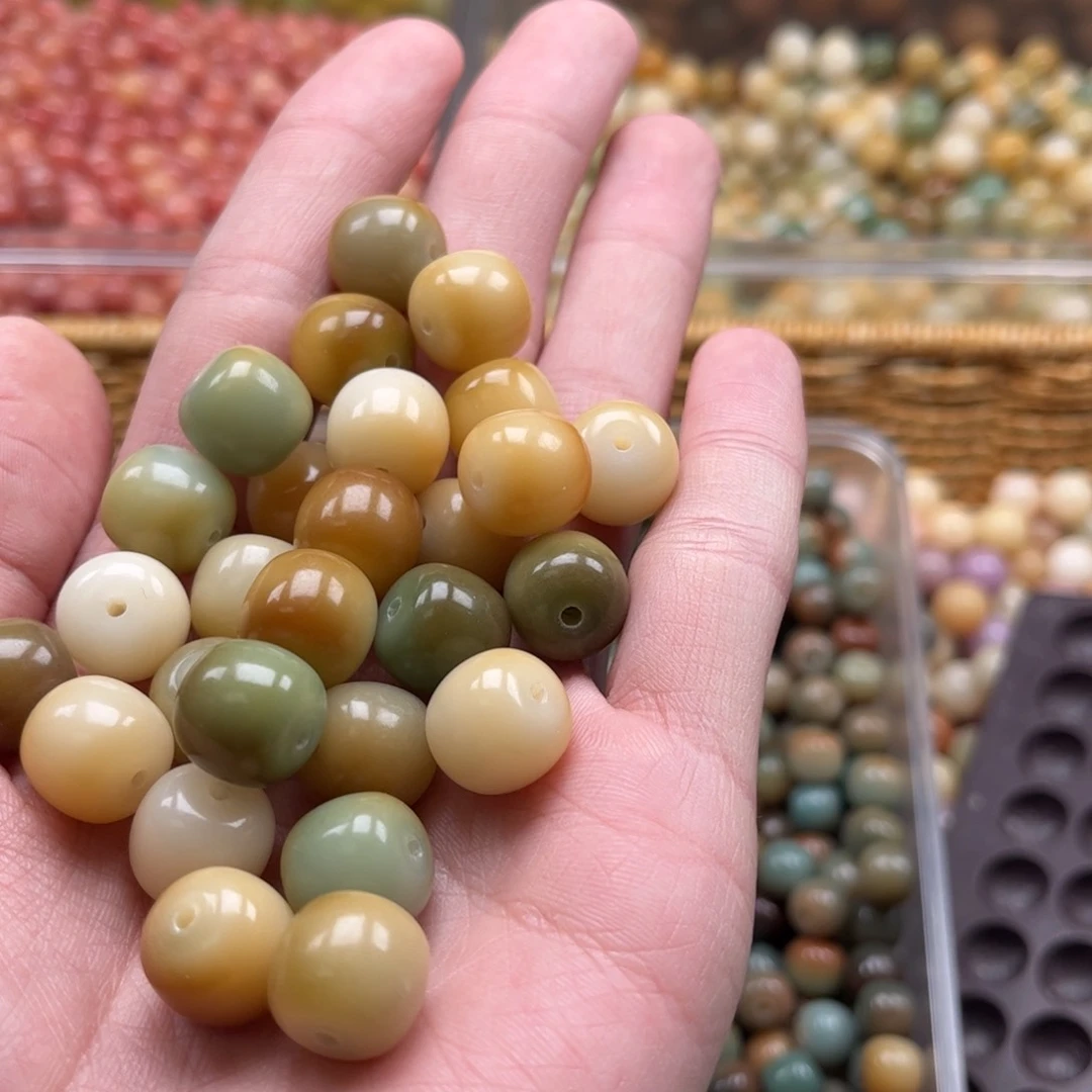 【闪购商品】白玉菩提吊坠q12.75/50+10颗敦煌老型