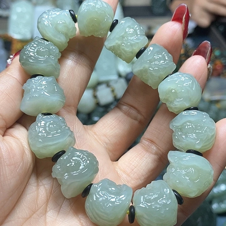 和田玉手串未镶嵌