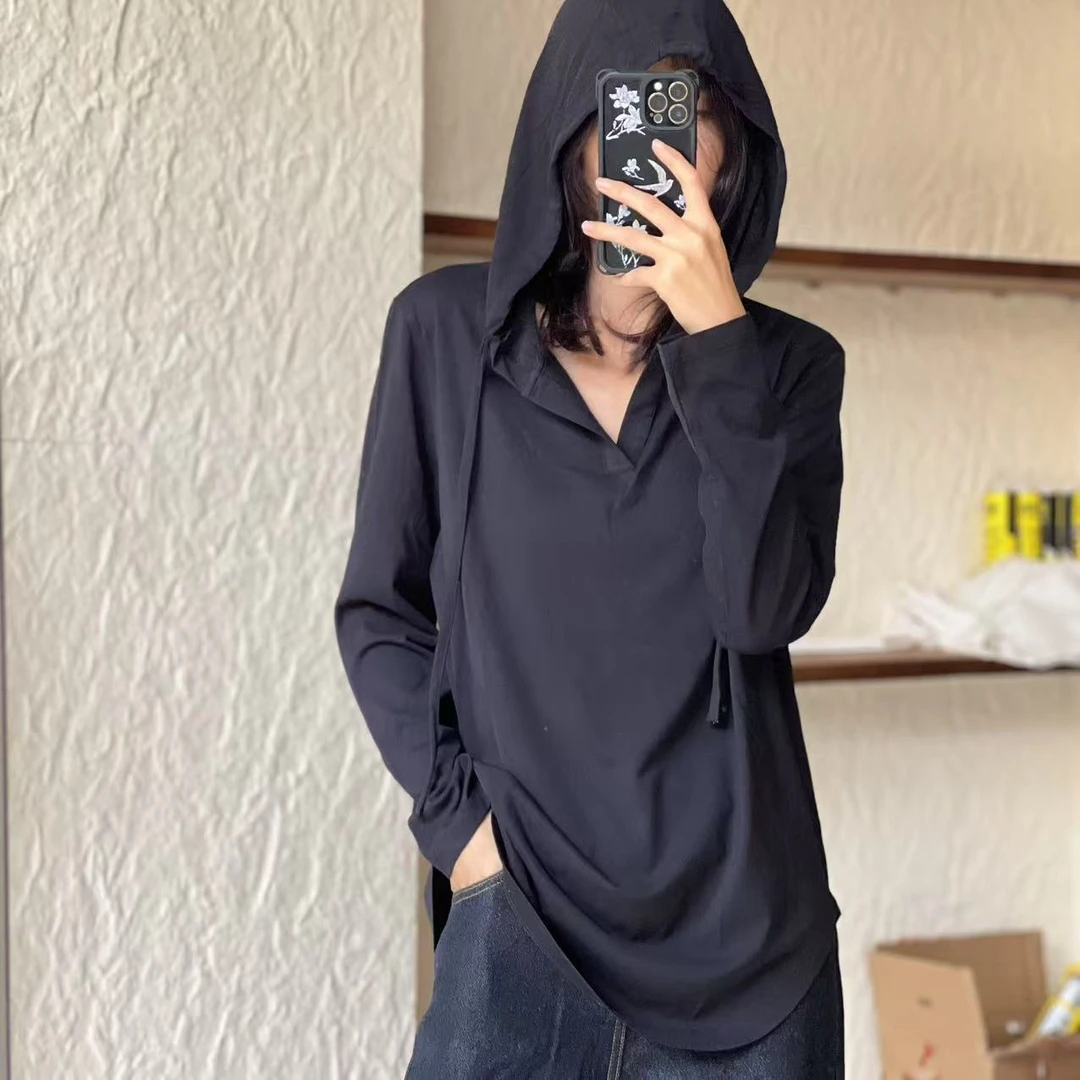 肖肖分享 连帽夏日长袖9307