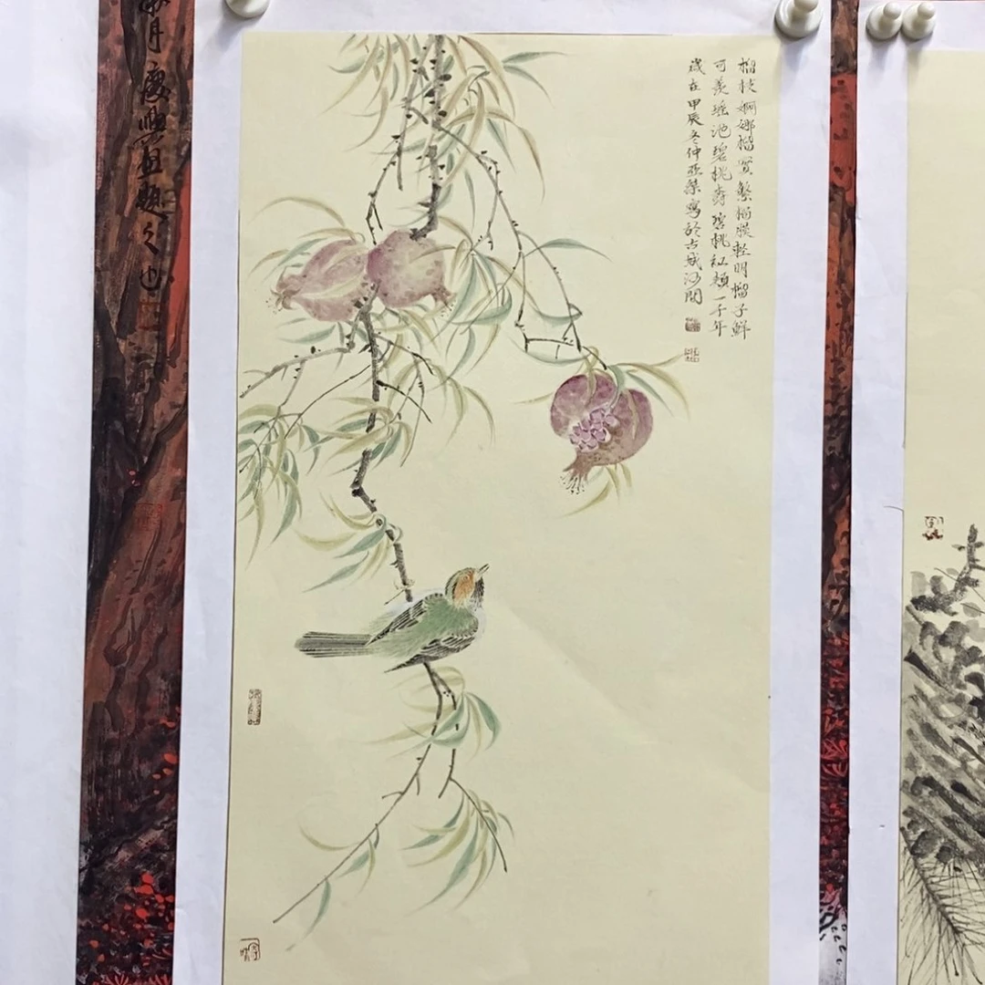 国画手绘国画精品花鸟，河北陆亚杰