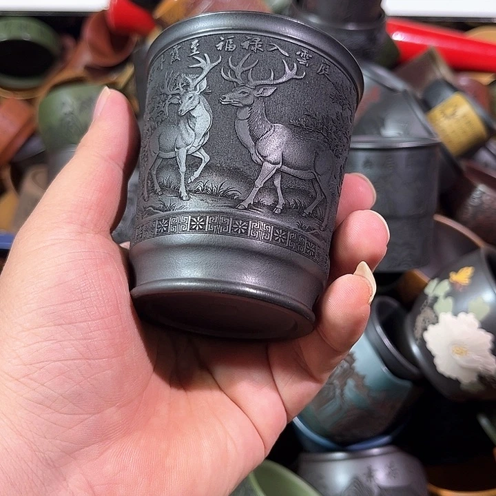 茶杯紫砂全手工紫砂主人杯