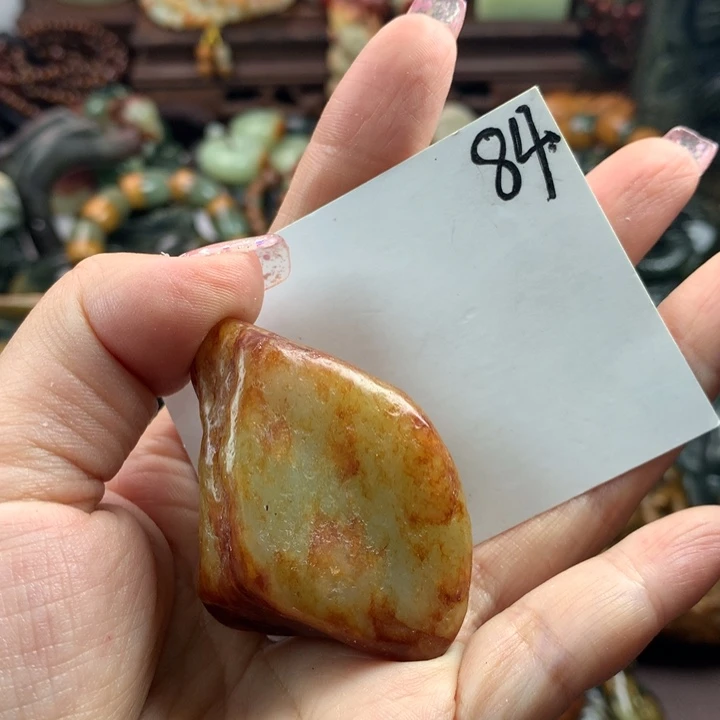 岫岩河磨玉（透闪石质玉）手把未镶嵌