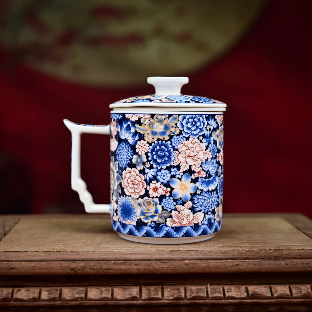 1S 繁花办公杯三件套 E82