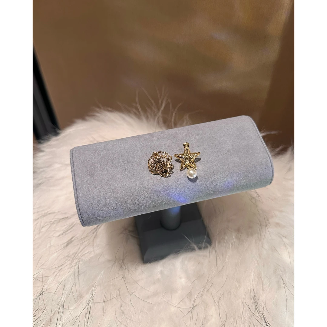 铜合金仿珍珠耳饰 P1064   气质时尚海星耳环