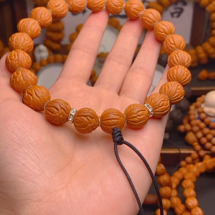 【闪购商品】桃核手串龙文桃核