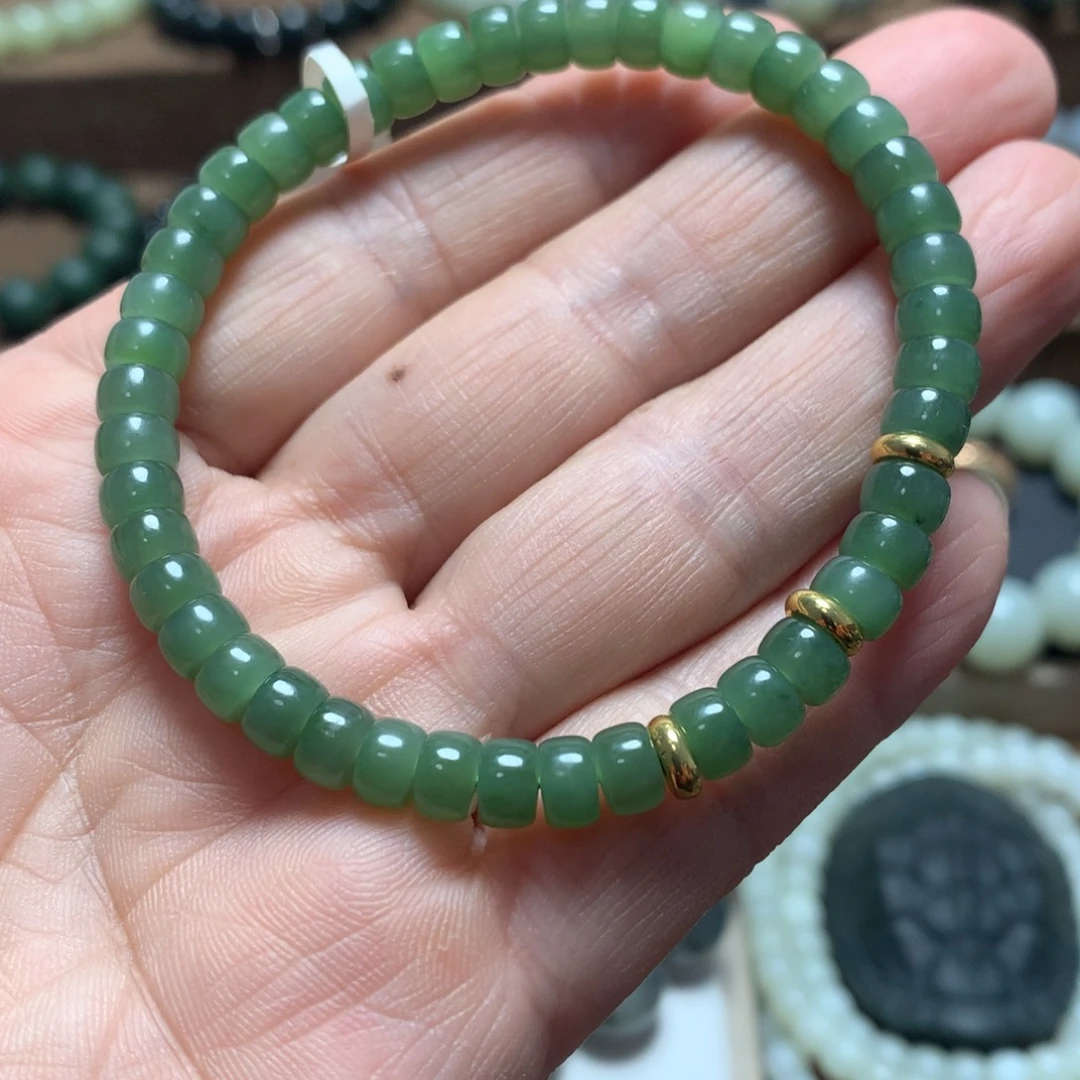 和田玉未镶嵌手链